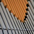 Billeder af piber på orgel