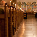 Billede af kirkebænke i Ribe Domkirke